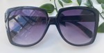 Vintageinspireret oversize solbriller - sort